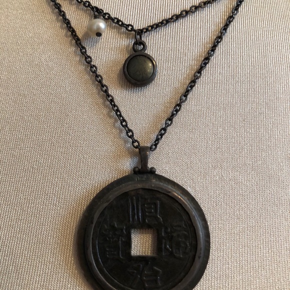 SILPADA | sterling silver Chinese coin necklace - Picture 2 of 3